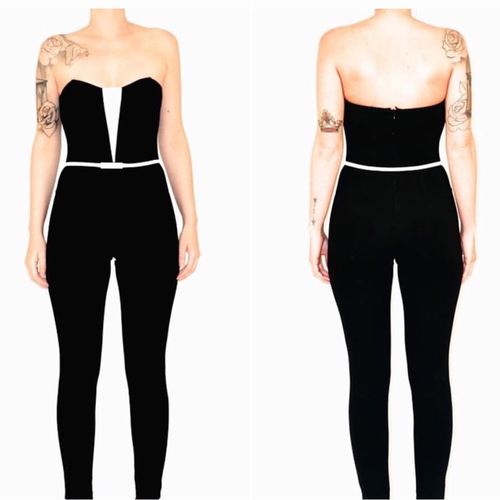 Strapless jumpsuit